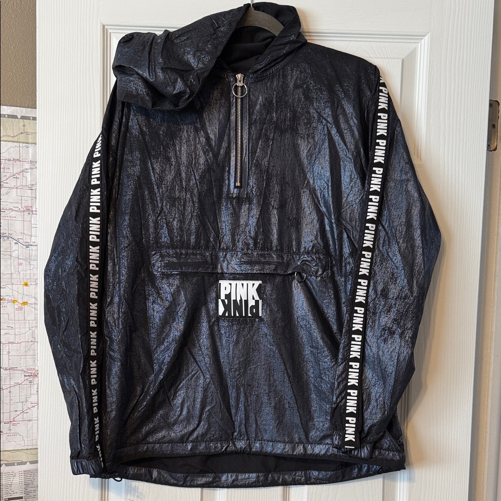 PINK Victoria's Secret Blue rain Jacket